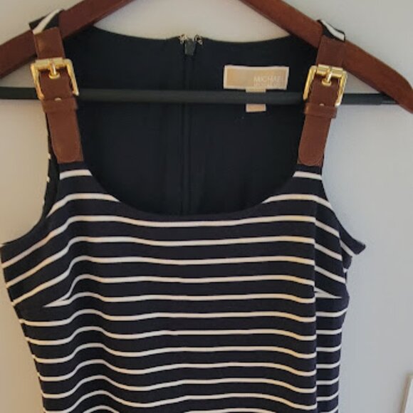 Ladies Michael Kors Dress, Size Small, Short, Black and White Stripe - Picture 1 of 2